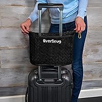 Vista 7 de EverSnug Manta y Almohada de Viaje 68x42 pulgadas - Microforro Ultra-Suave Premium 2 en 1 Compacta y Empacable Manta de Vuelo con Funda de Bolsa