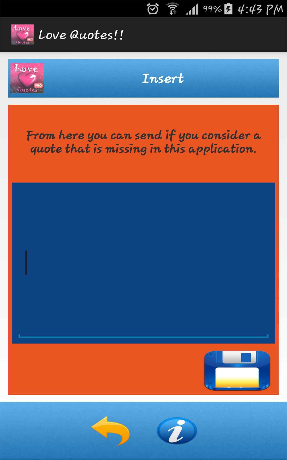 love quotes!! for Android