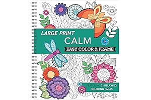 Serene Sanctuary: Calming Coloring Retreat in Large Print - Unwind with Easy Patterns