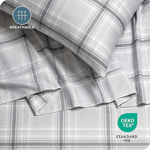 Miniatura 5 de Bare Home Juego de sábanas King  Lujosas sábanas de microfibra ultrasuave de 1800 hilos, doble cepillado, bolsillos profundos, ajuste fácil, juego