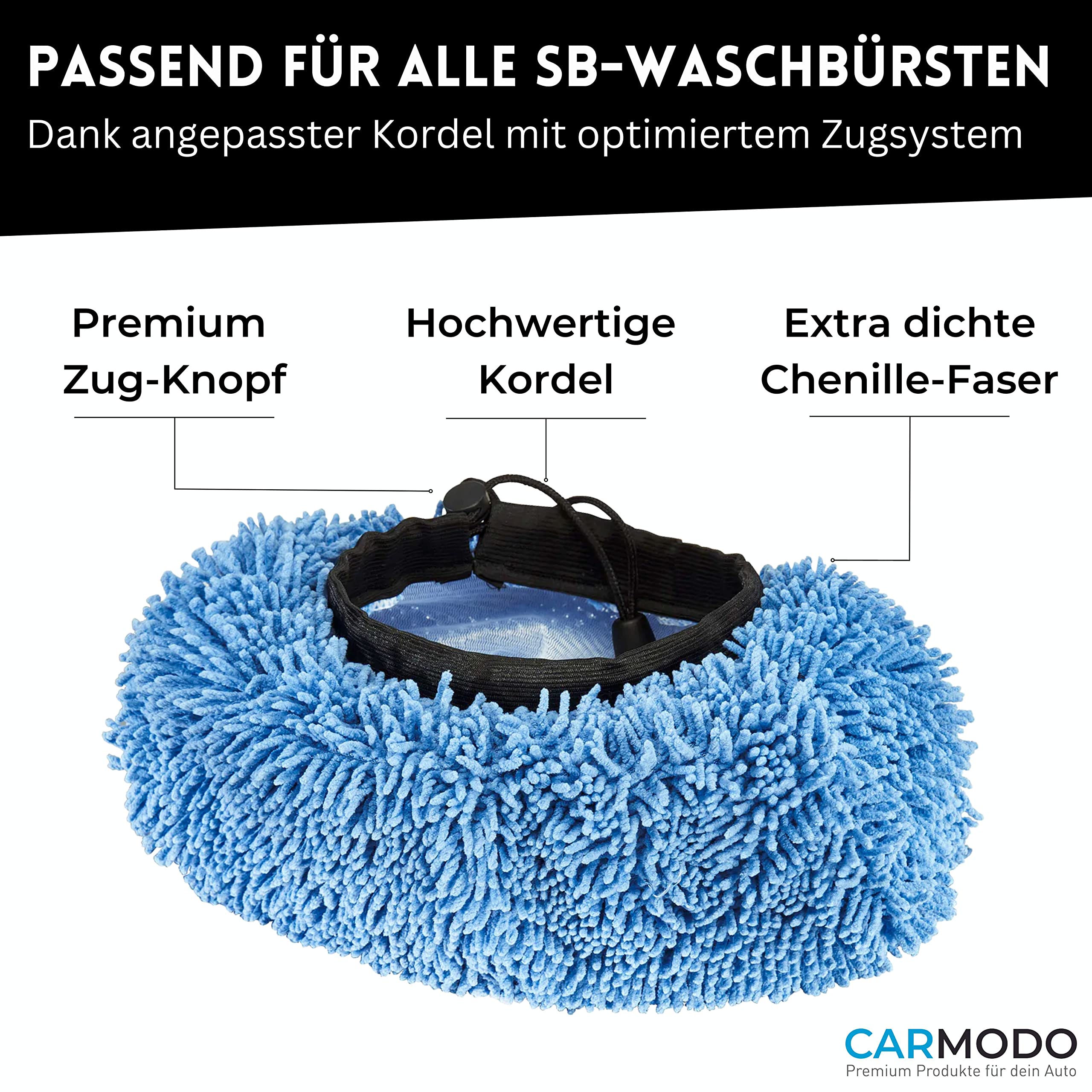 CARMODO® Mr.BOB Housse De Brosse De Lavage De Qualité Supérieure