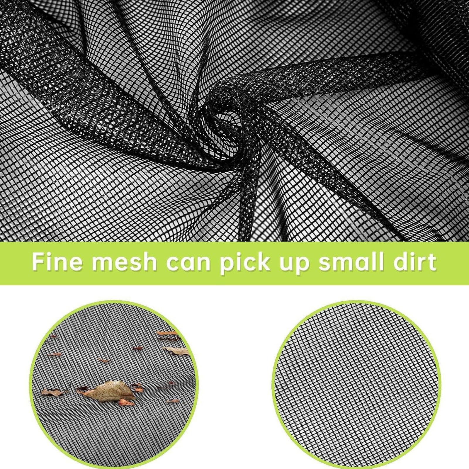 Skimmer per Piscina in Alluminio qualità con Struttura Resistente e Rete Pulizia della profondità Manutenzione efficiente Raccoglitore Foglie per Piscina con Tasca profondità