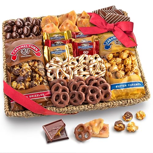 A Gift Inside Chocolate, Caramel and Crunch Grand Gift Basket - Original Chocolate - 32 Ounce (Pack of 1)