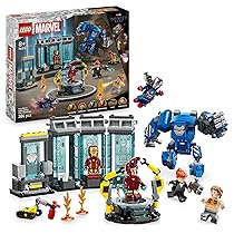 LEGO | Marvel Laboratorio di Iron Man: Sala delle Armature – Giocattolo per Fan dei Supereroi con Mech e 5 Minifigure come Aldrich Killian e Robot Dum-E – Regalo Avengers per Bambini da 8 Anni 76315