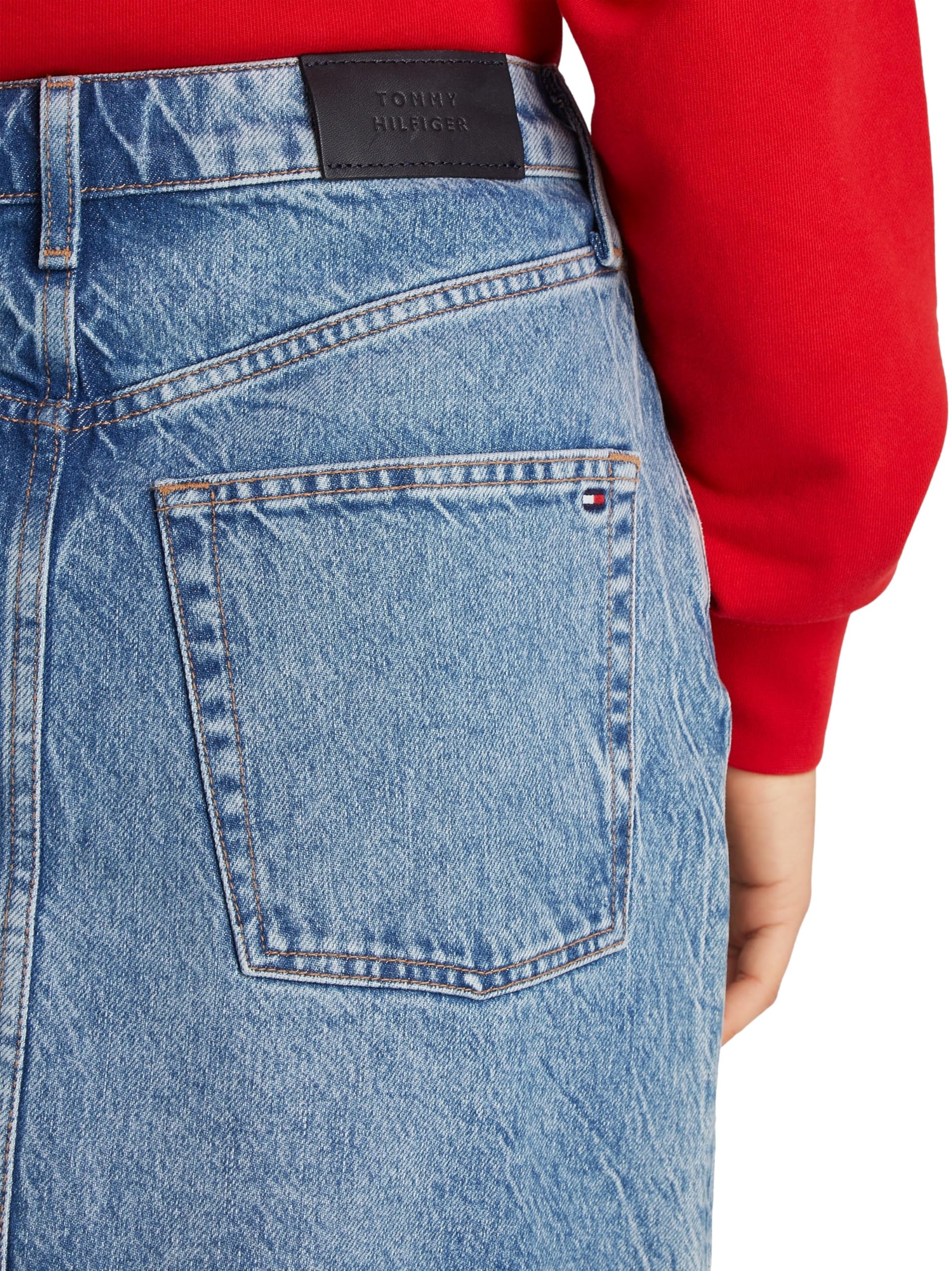 Tommy Hilfiger Falda Vaquera Mujer Mini Ali Minifalda