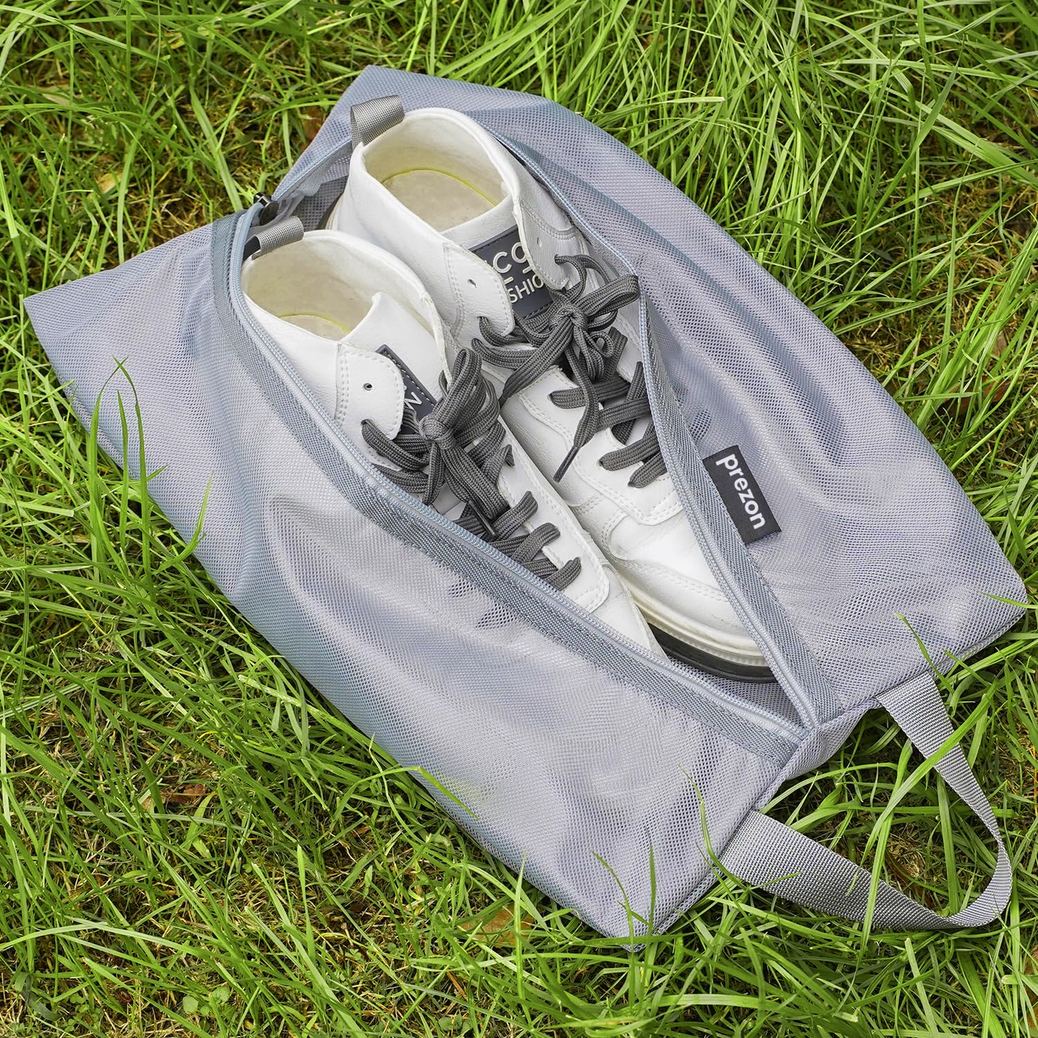 Borsa per Scarpe da Viaggio, in rete TPU impermeabile, robusta chiusura lampo YKK, resistente allo sporco, organizer per scarpe con cerniera per il viaggio o la conservazione a casa