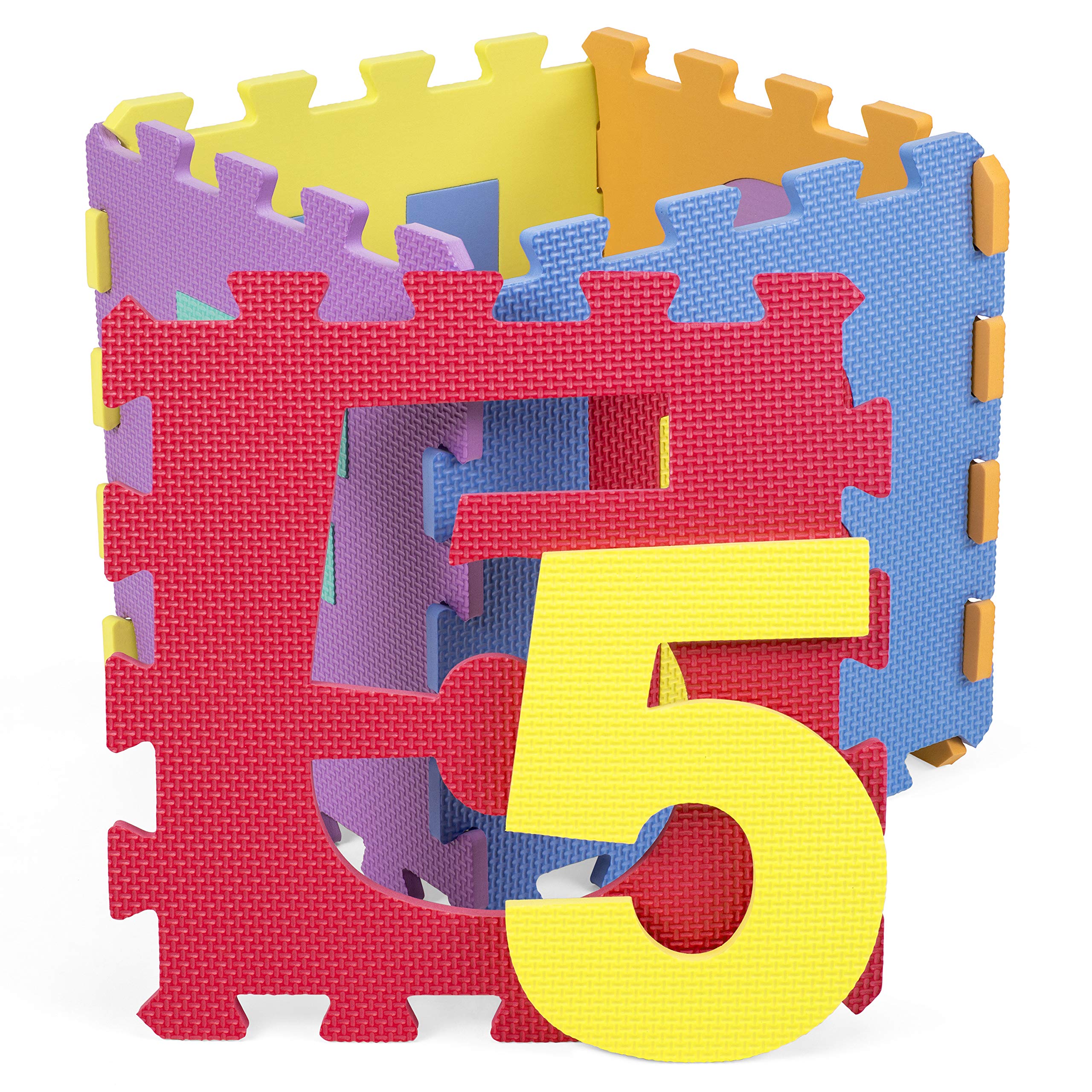 KIDUKU® Alfombra Puzle para Niños 36 Piezas con Certificado TÜV | Colchoneta Rompecabezas Infantil | Gomaespuma EVA | Números y Letras, Tamaño de Cada Pieza 31,5 x 31,5 cm