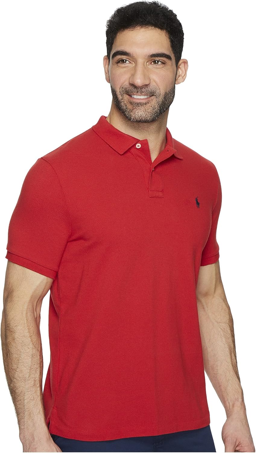 POLO RALPH LAUREN Men's Classic Fit Polo Shirt, Red, XL - Image 3
