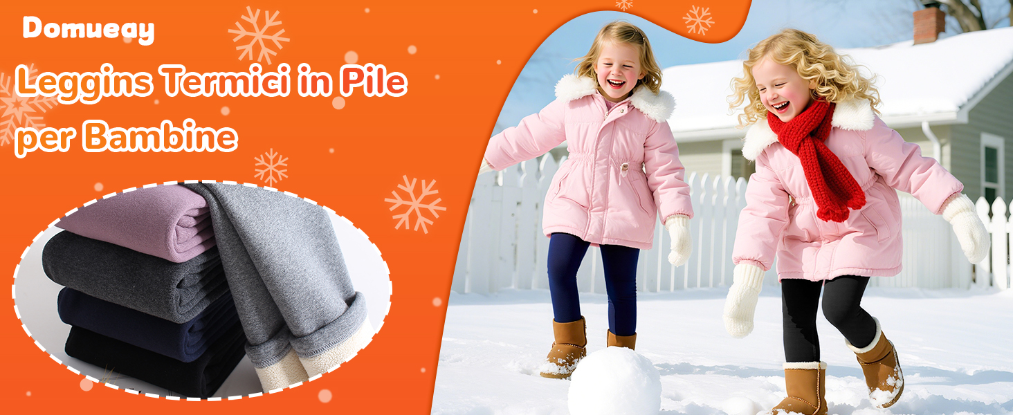 BondEron Confezione da 2 leggings invernali da bambina, con imbottitura termica, in pile spesso, ideali per scuola, per rilassarsi e sotto i pantaloni da neve, taglia 115-152, Mkzh-2p, 116/128 cm