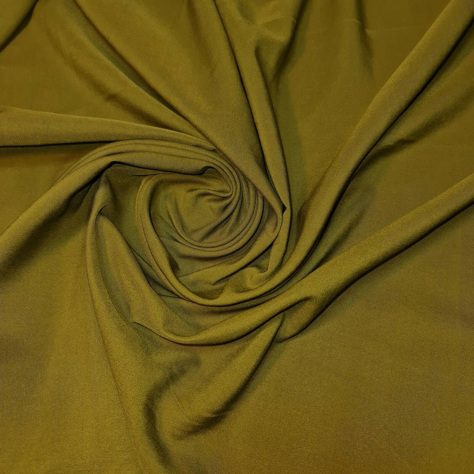 Soft Peach Skin Powder Touch Dress Craft Lining Fabric Material 44" Wide Available in 8 Colours (Olive, 1 Meter) โ image 1
