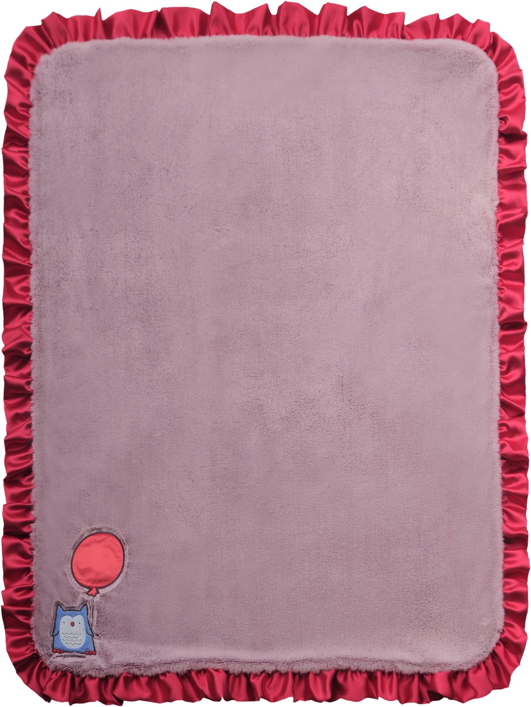 Twinkles of Joy Light Up and Musical Girls Receiving Baby Blanket, Purple Owl with Balloon