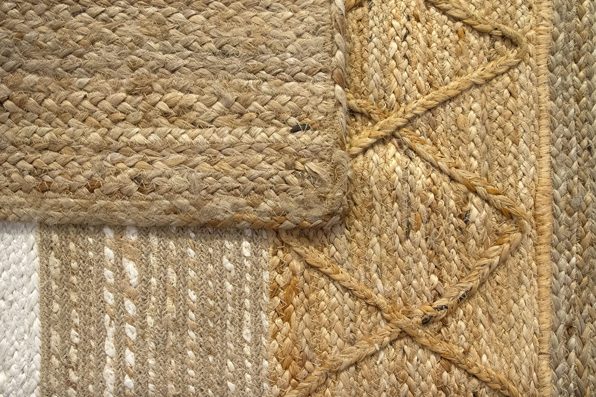 HAMID - Alfombra de Yute Sofía, 100% Fibra de Yute Natural, Alfombra Suave, Tejida a Mano, Alfombra de Salón, Comedor, Dormitorio, Pasillos, Entrada, (290x200cm)