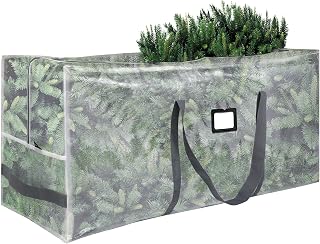 Large Christmas Tree Storage Bags Heavy Duty Tree Bags Holiday Storage Bags Protects From Moisture Or Dust,Alternative To Xmas Tree Storage Box (Transparent, 7.5 Ft)