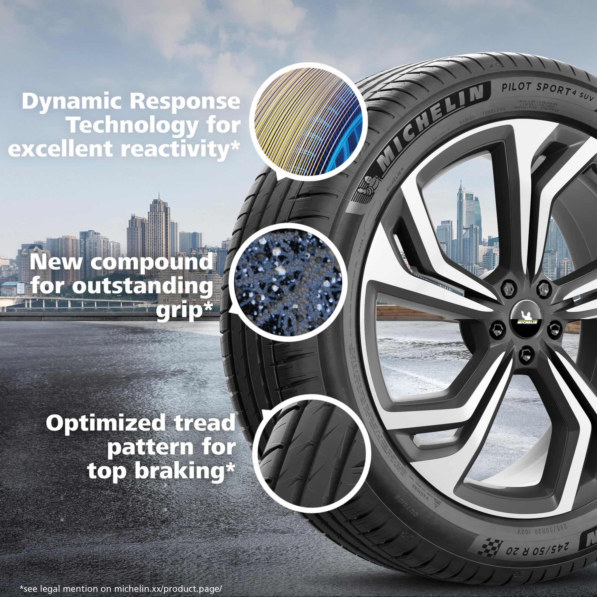 285/40YR22 MICHELIN TL PS4 SUV XL (EU)110Y