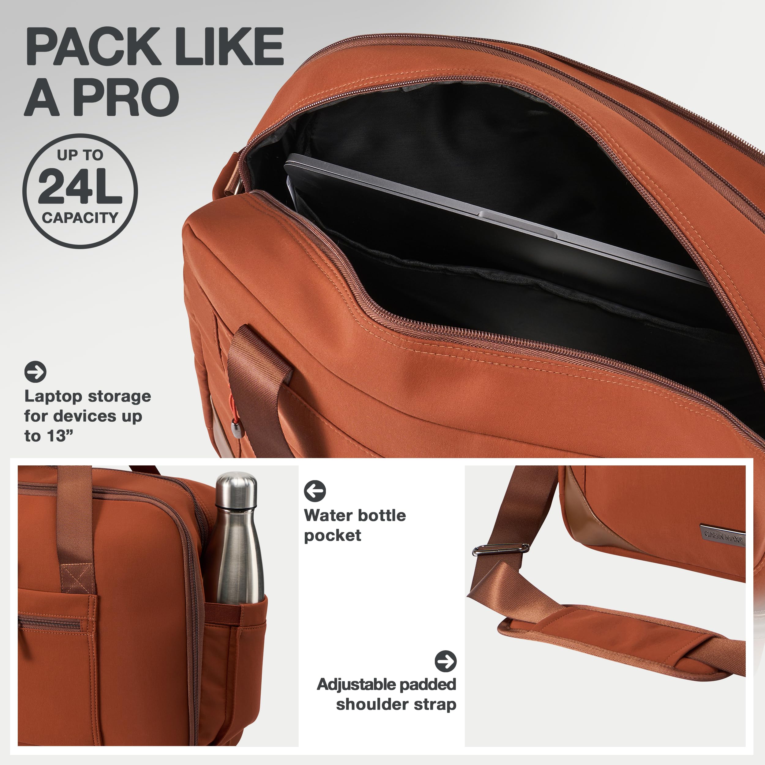 Manhattan Hybrydowy plecak na kółkach, 40x30x20cm Holdall