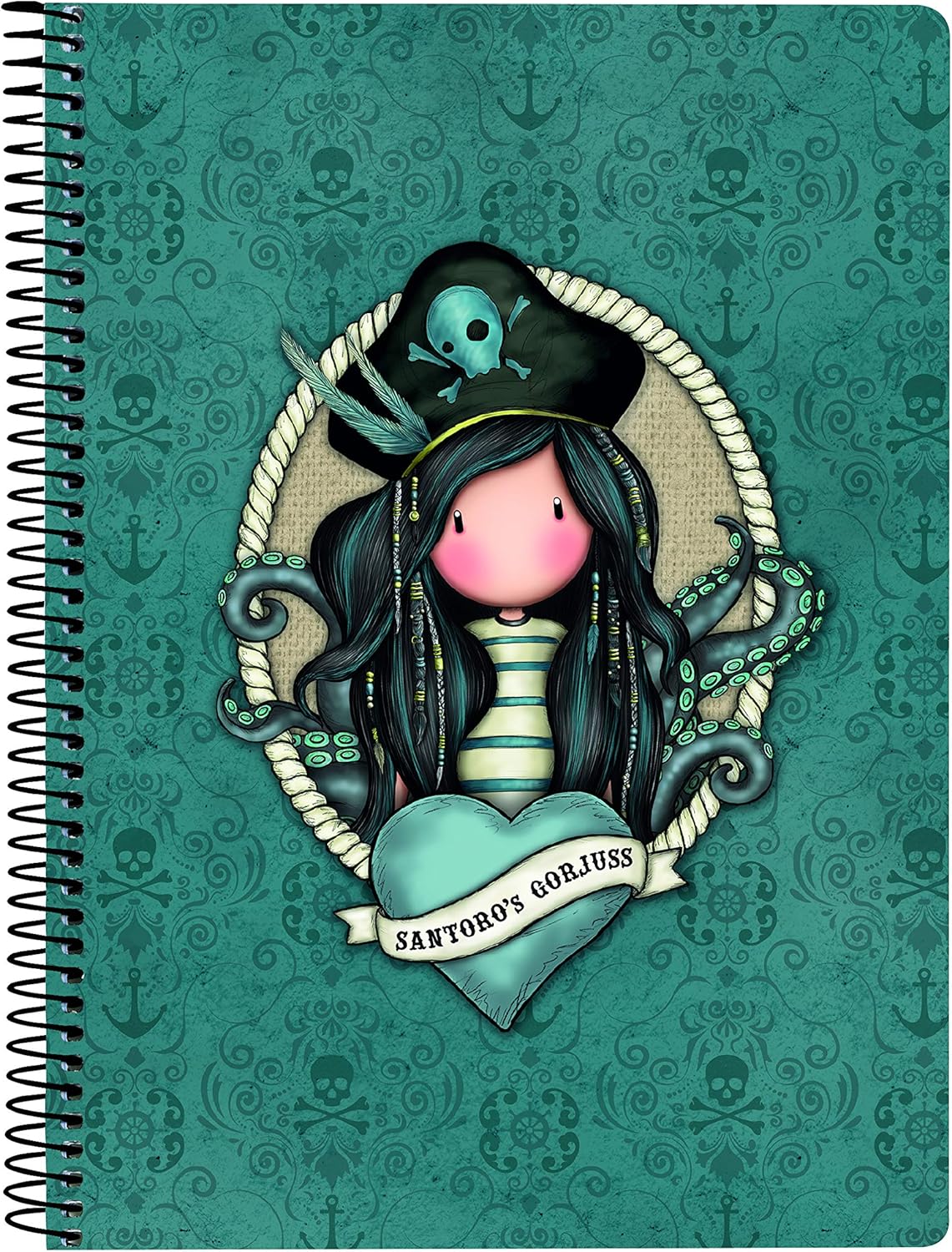 SANTORO Gorjuss Black Pearl 80 Sheets A5 Notebook