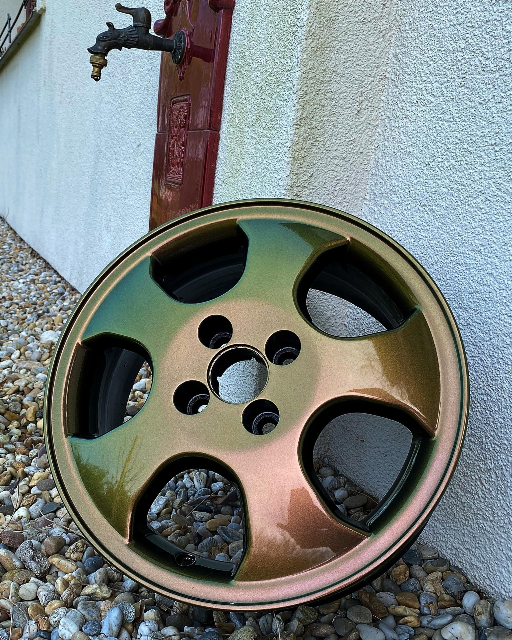 Flip Flop Lack mit Multi Color OLDTIME (bronze-grün) Chamäleon-Effekt Sprühdosen Set, (1x Flip Flop Sprühfarbe + 1x Basisspray Schwarz), 2x 400 ml Spray