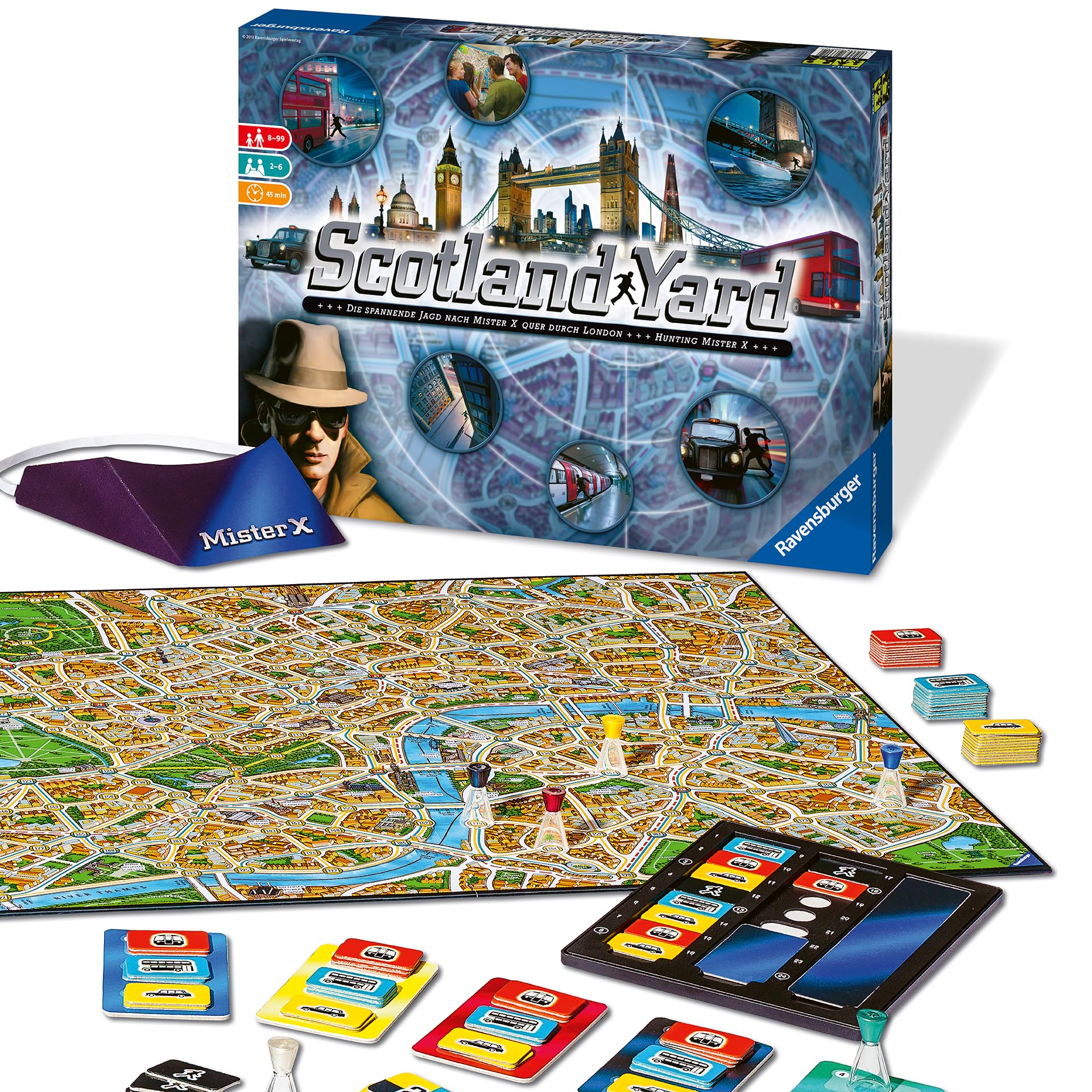 Scotland Yard – Ravensburger Gesellschaftsspiel (Familienspiel)