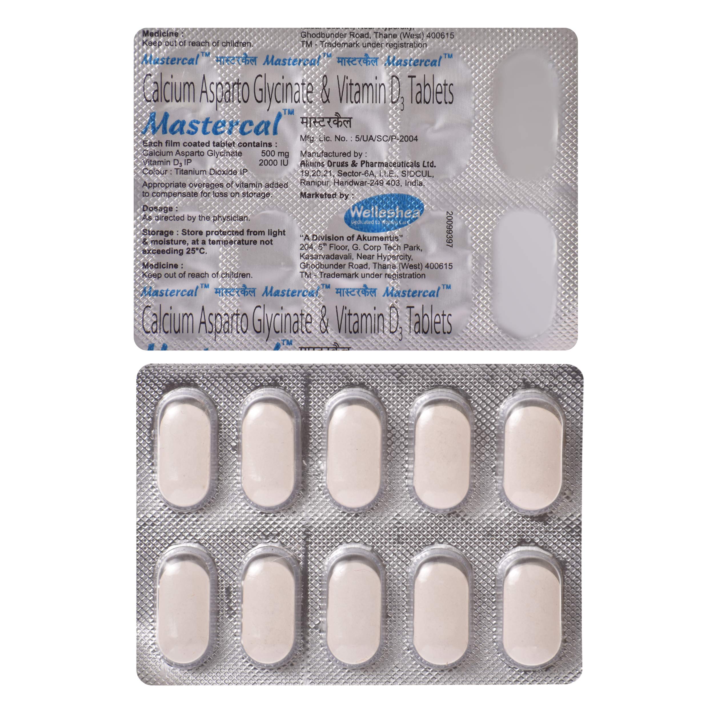 Mastercal - Strip of 10 Tablets