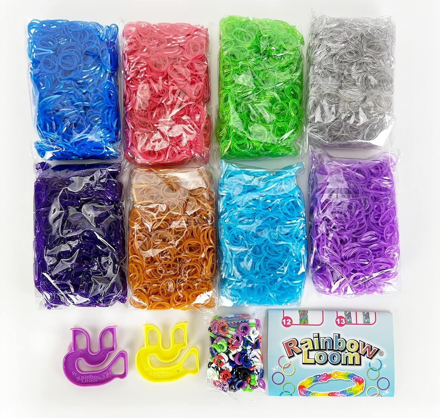 Rainbow Loom® Treasure Box Sparkle Edition, 8,000 Rubber Bands in 8 Different Sparkly Colors, and a BONUS of 2 Happy Looms, Great Activities for Boys and Girls 7+ - Image 3