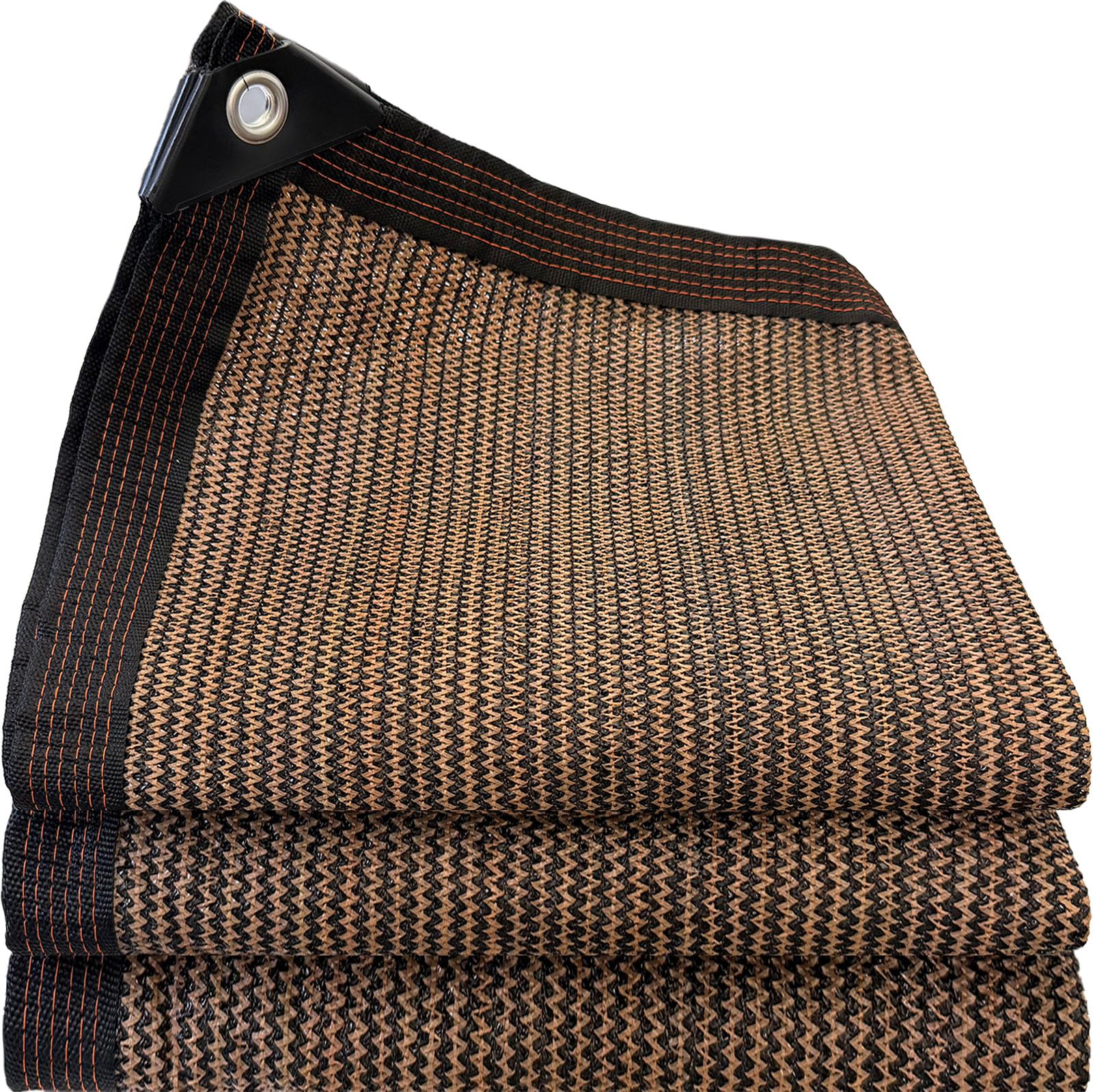 Telo Ombreggiante Esterno Rete Ombreggiante,Telo Esterno Con Occhielli Resistente Raggi 80% UV Vela Ombreggiante, per Giardino/Pergola/Serra/Balcone/Cortile (Marrone, 2.5×4m)