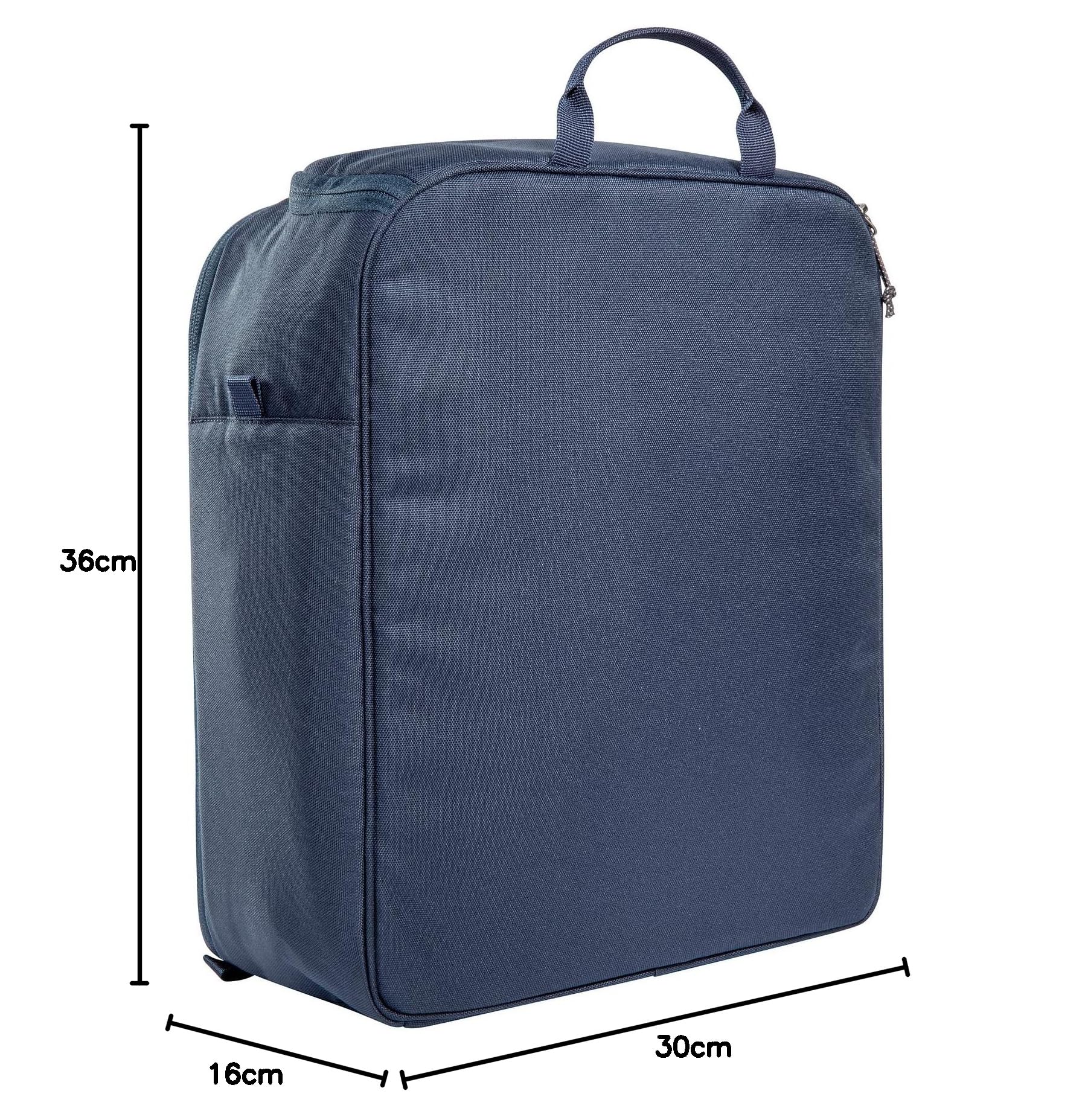 Tatonka Cooler Bag M, izolowana torba na plecaki do 30 l, z wewnętrzną kieszenią na baterie chłodzące i 2 otworami na zamek błyskawiczny (przednia i górna), 32 x 16 x 36 cm, granatowa