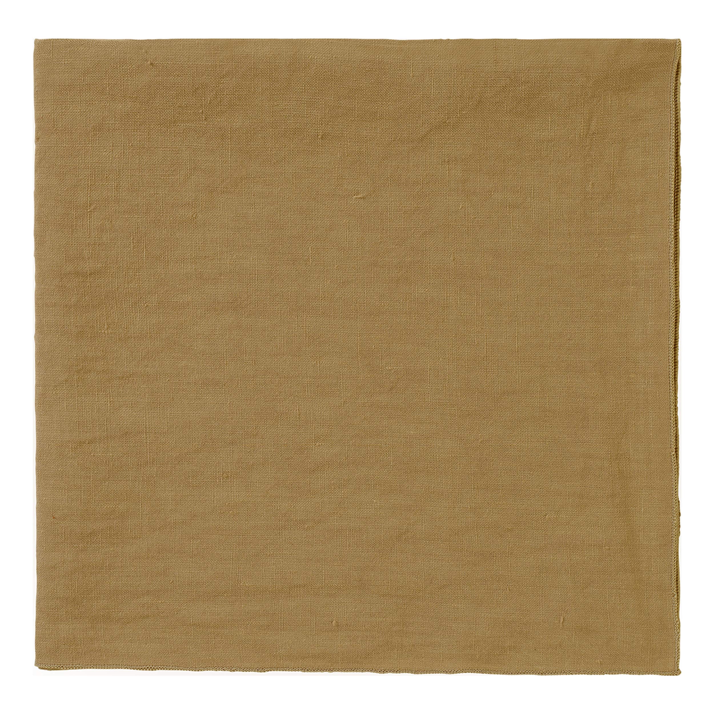 Serviettes de table Blomus LINEO doré patiné textile de table carré 42cm
