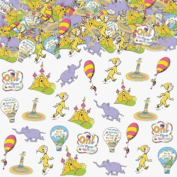 200Pcs Oh The Places You Go Decorations Oh The Places You Go Confetti Oh The Places You Go Graduation Decorations Oh The Places You Go Graduations for Kindergarten Graduations Decorations
