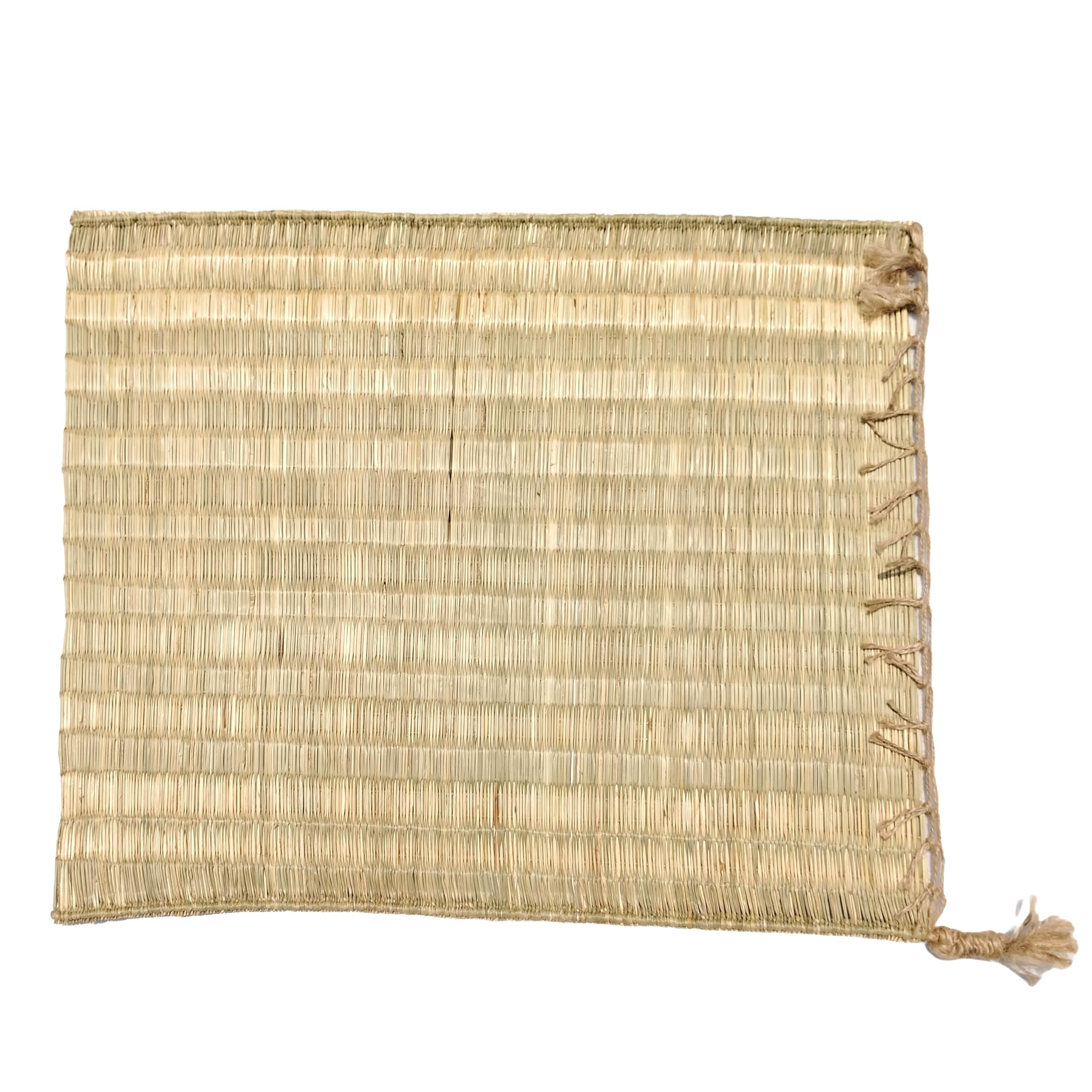 Organic Plain korai Grass kusha ki puja Asan darbha chatai kusha Grass chatai mat Home Sitting aasan madur Kathi mat (20" x 18") (1 Piece)-image-23