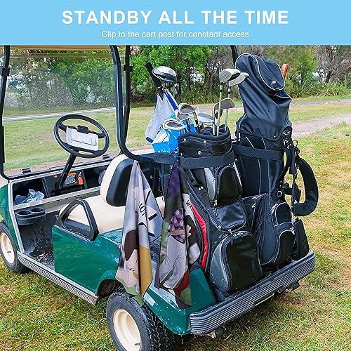 Miniatura 7 de Toalla de golf de 3 piezas, divertido juego de limpieza para palos de golf con clip, regalos divertidos para fanáticos del golf
