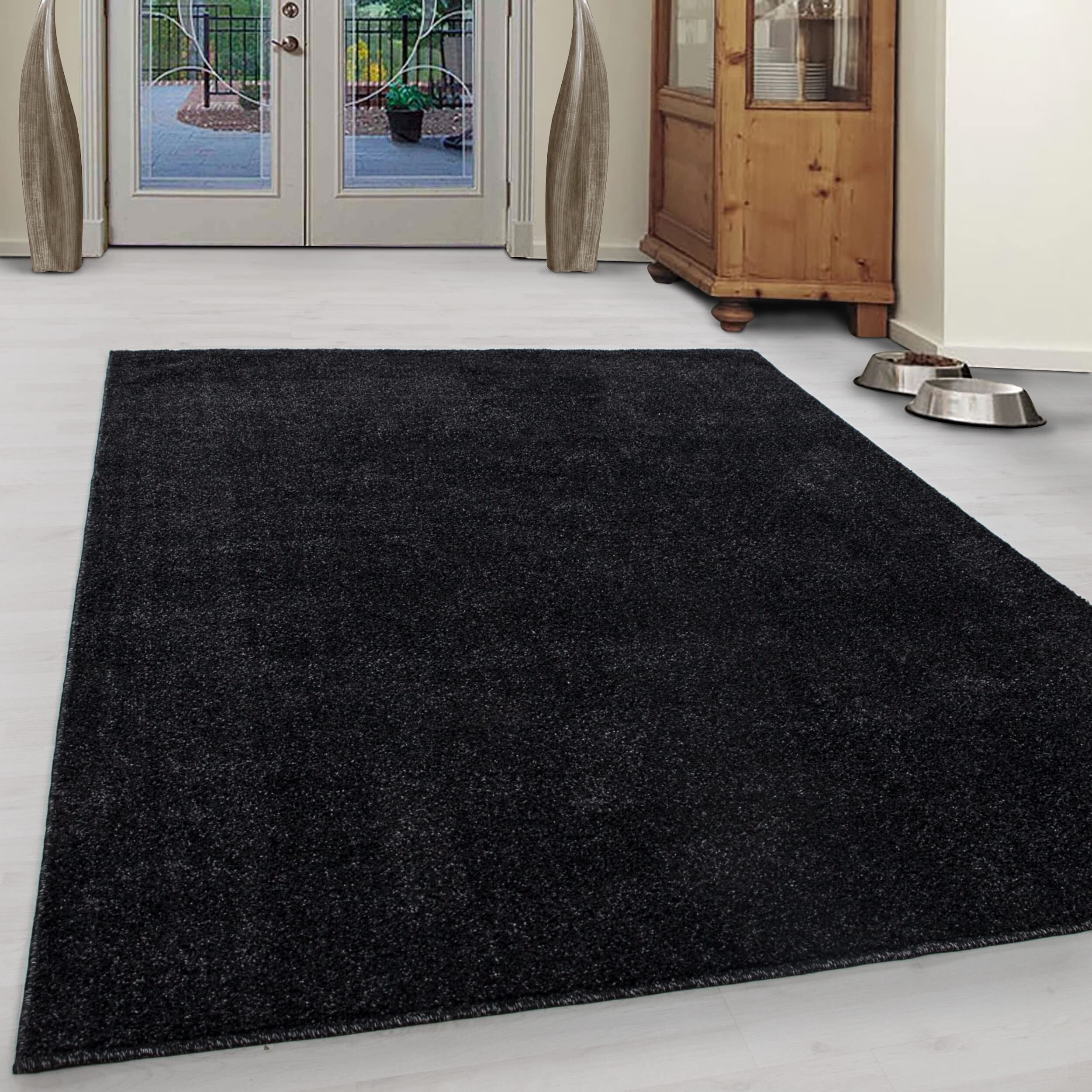 Giantore Plain Short Pile Rug Living Room Bedroom Flat Pile Rug
