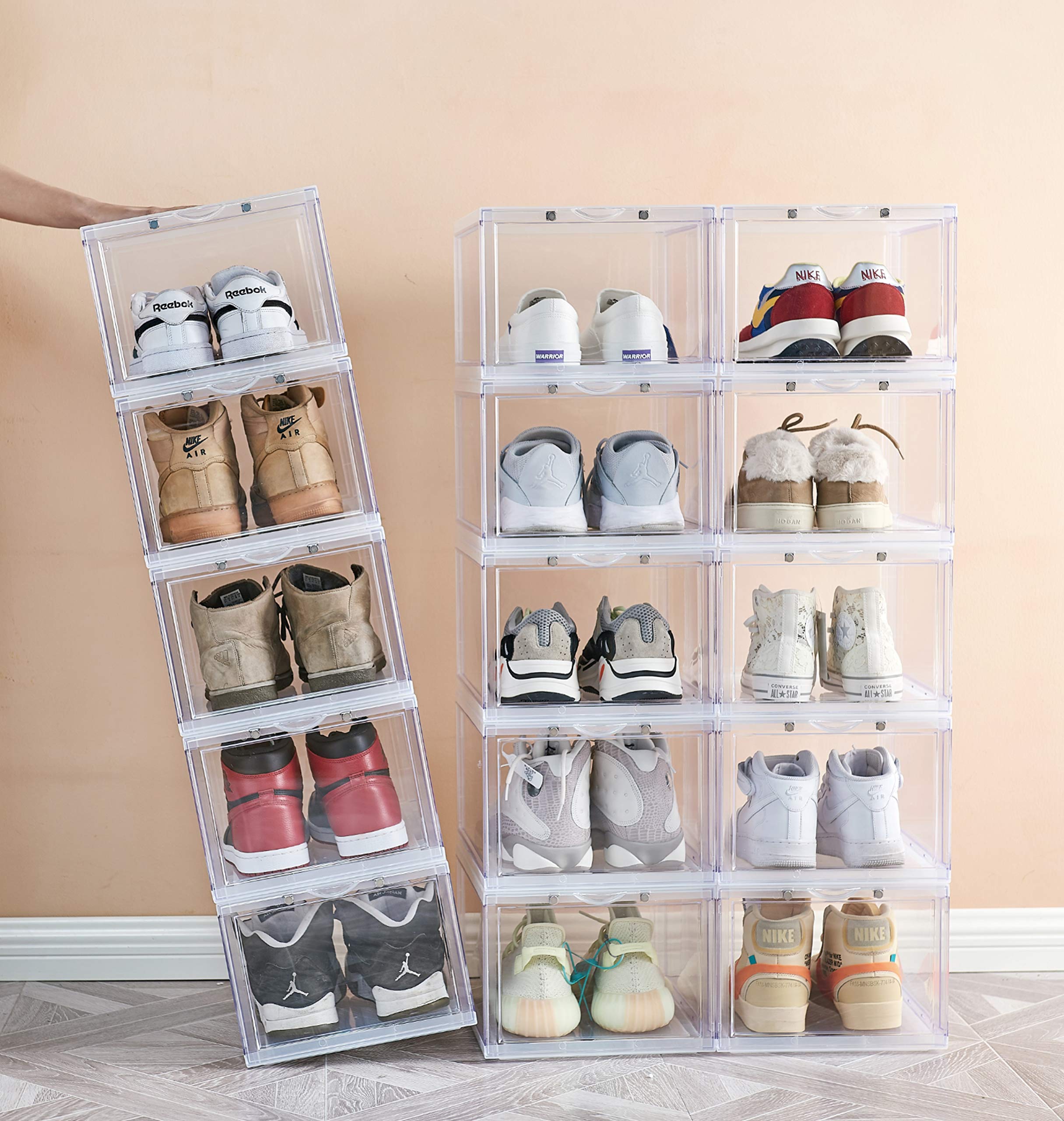 clear sneaker boxes