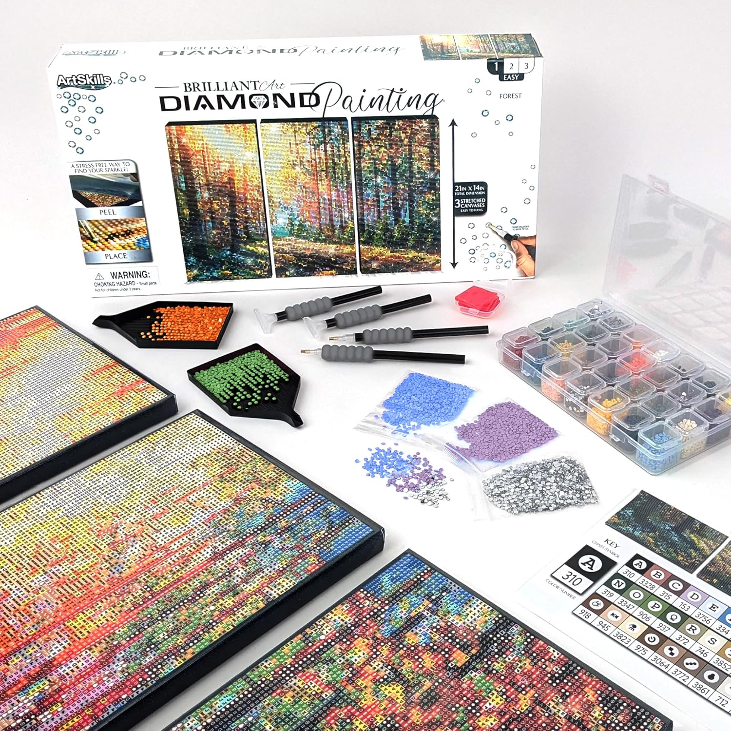 Forest Diamond Painting Kit with Acrylic Round Drills