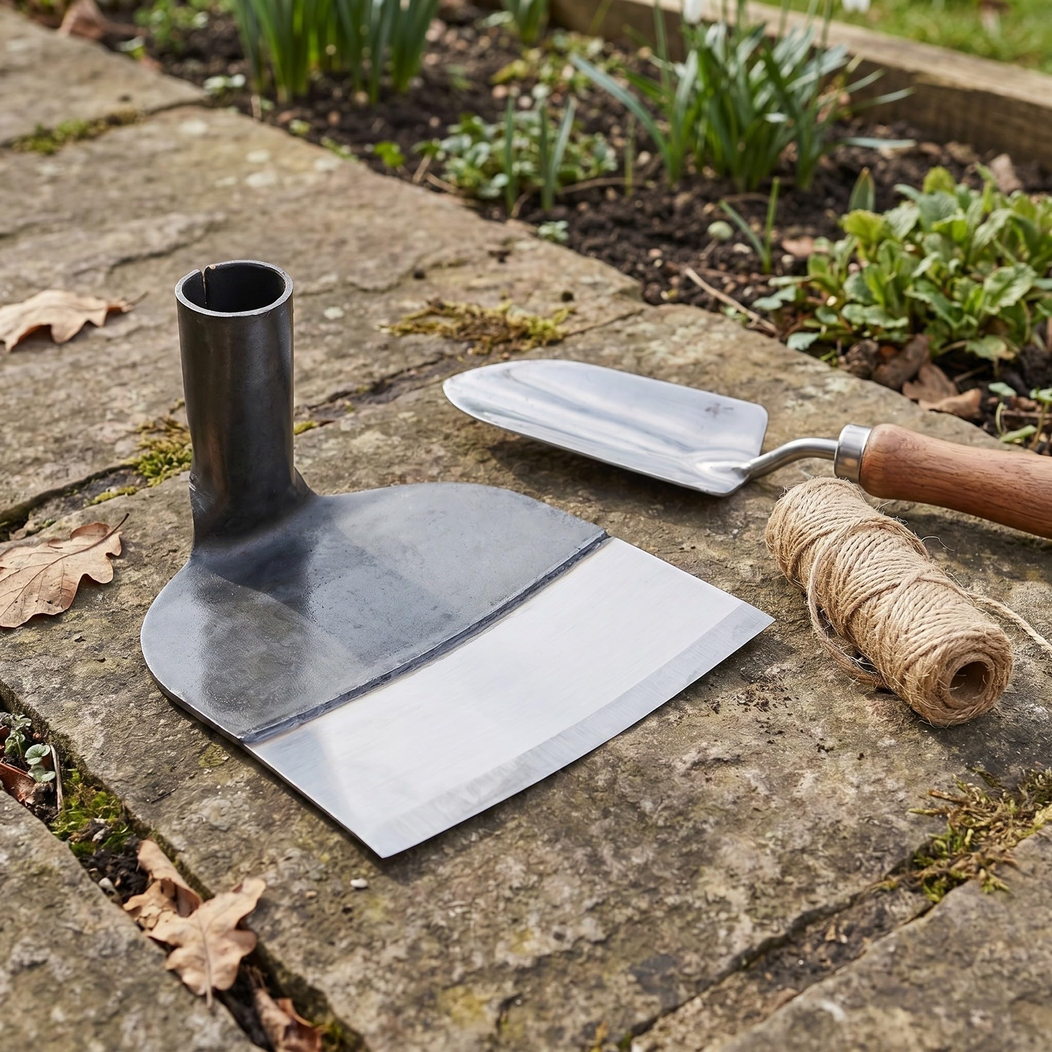 Veemoon Azada Desherbar Resistente de Inoxidable de Acero Jardín Aflojar el Herramienta Manual Duradera y Suelo Adecuado para Labores de Cultivo y Jardinería