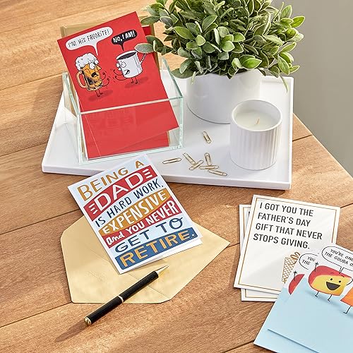 Miniatura 2 de Hallmark Tarjetas divertidas para el día del padre, 16 tarjetas surtidas con sobres (chistes de papá cursi) tarjetas de humor para papá, padrastro,