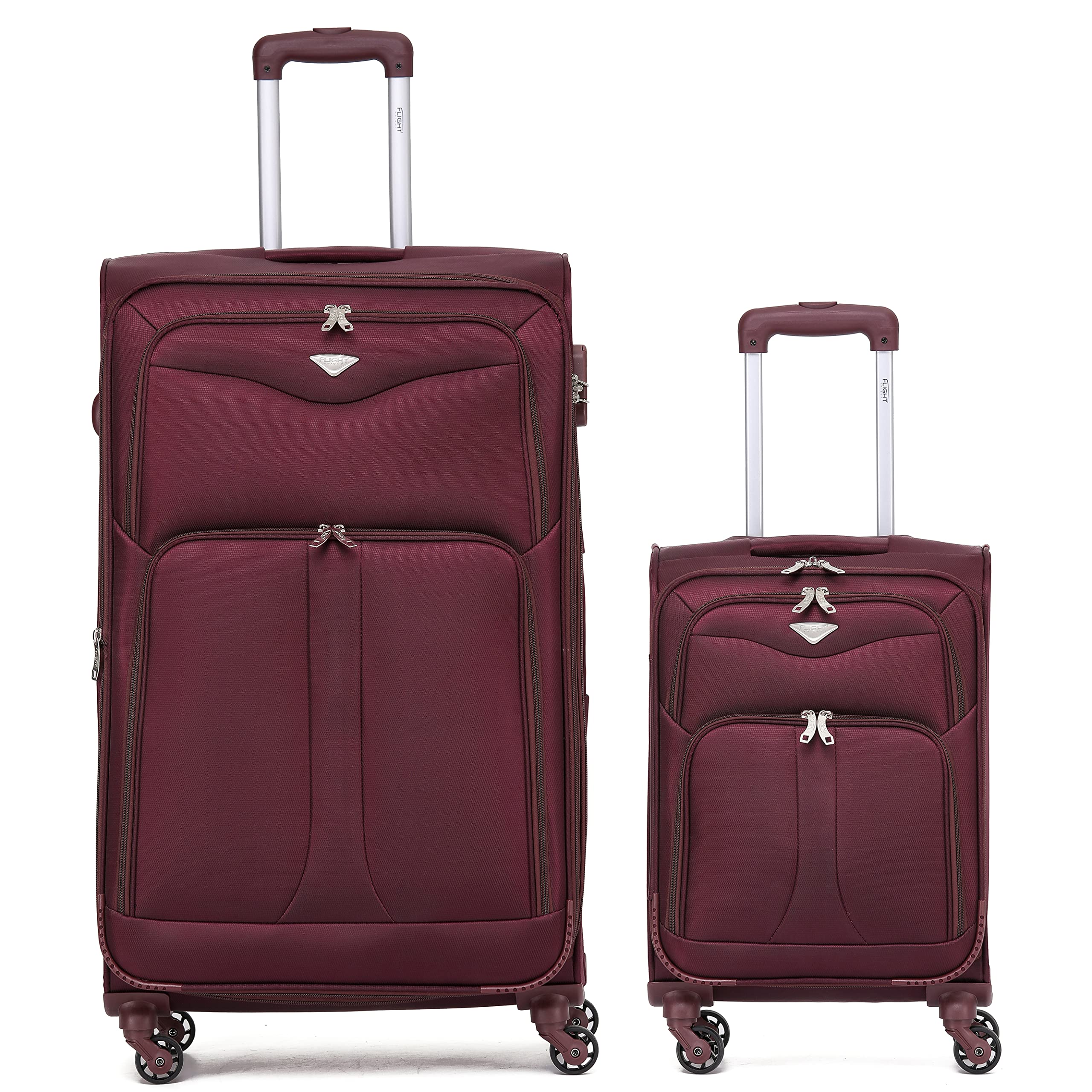 Flight Knight Lightweight 4 Wheel 800D Soft Case Suitcases Anti Crack Cabin & Hold Luggage Options Approved for Over 100 Airlines Including easyJet, BA & Many More! — view 112