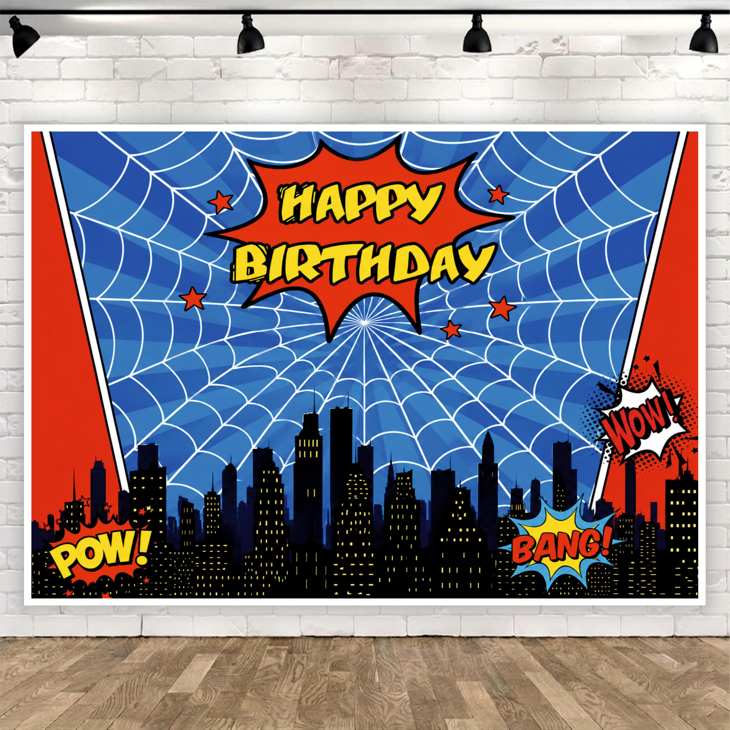 Superhero Party Backdrop for Kids | Theme Birthday Supplies (Pack of 1, Size: 5x4 Feet)-image-13