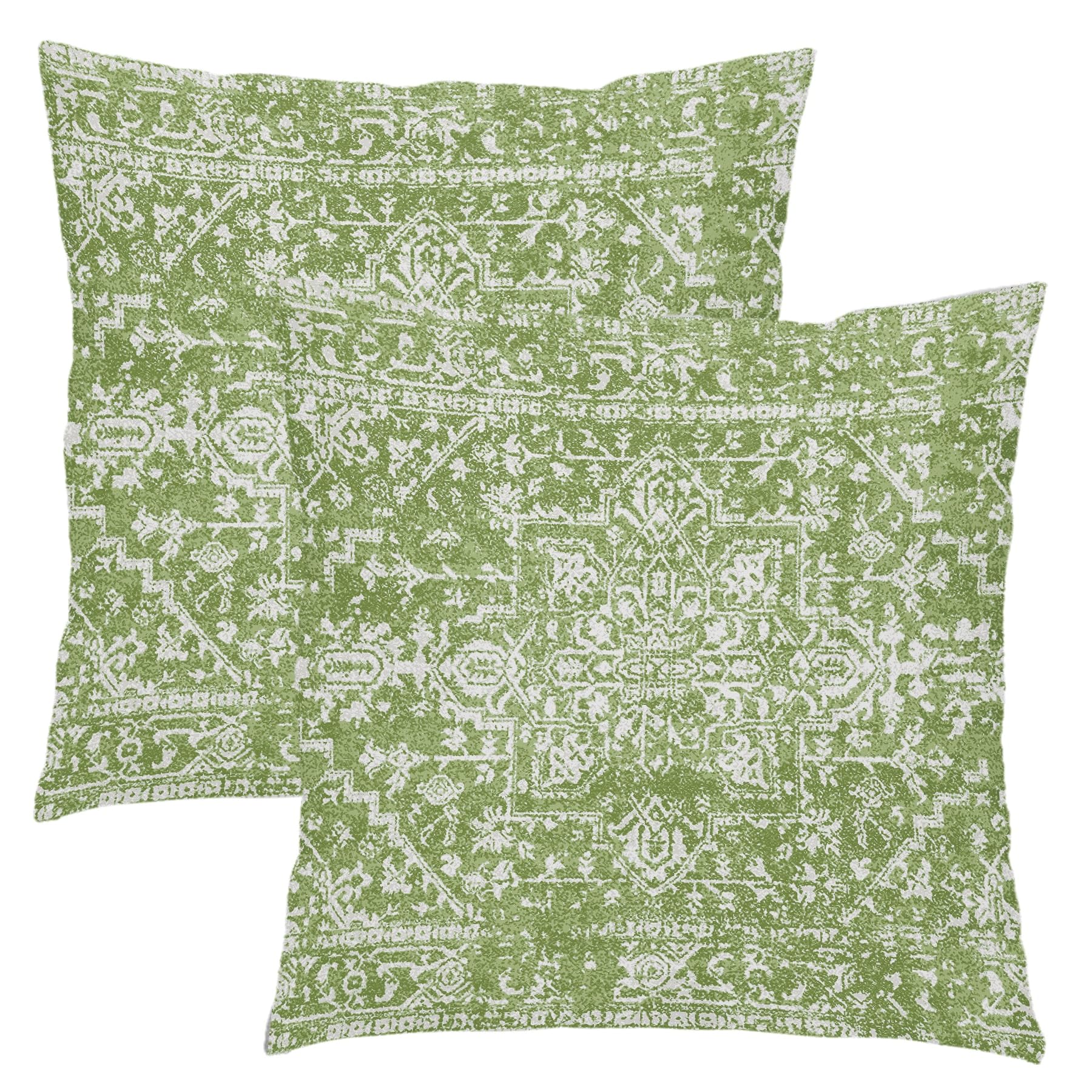 Amazon.com: Kawani Lime Green Boho Throw Pillow Covers 18x18 Inch ...