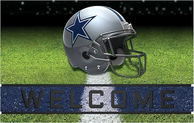 Dallas Cowboys Outdoor Door Mat - Heavy Duty Rubber 18x30in