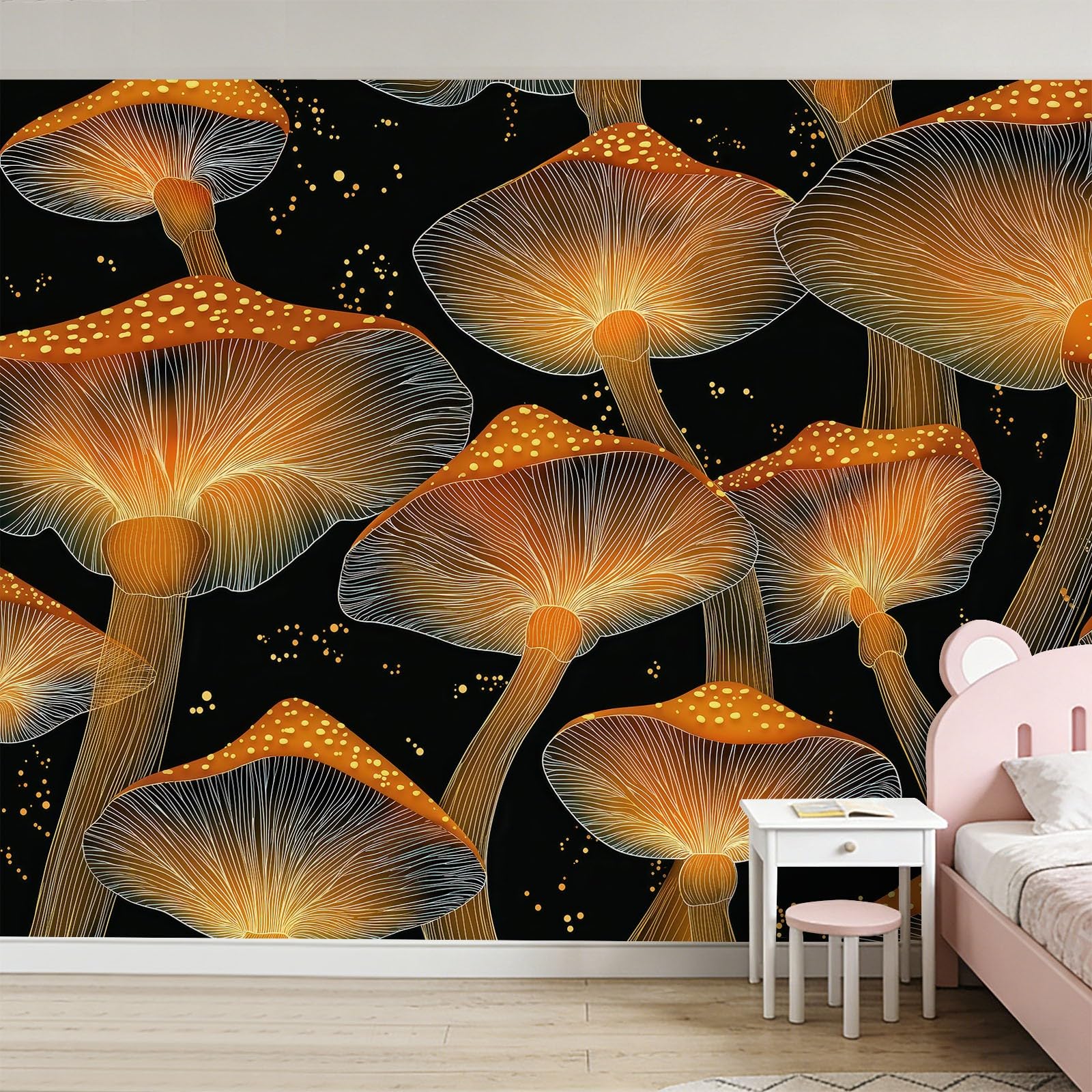 Tapeta 3D, gwiaździste niebo, zarodniki, 250 x 175 cm, mural ścienny, do fantazji, kreatywnej przestrzeni, do pokoju dziecięcego, przedpokoju, flizeliny, fototapeta, funkcja premium