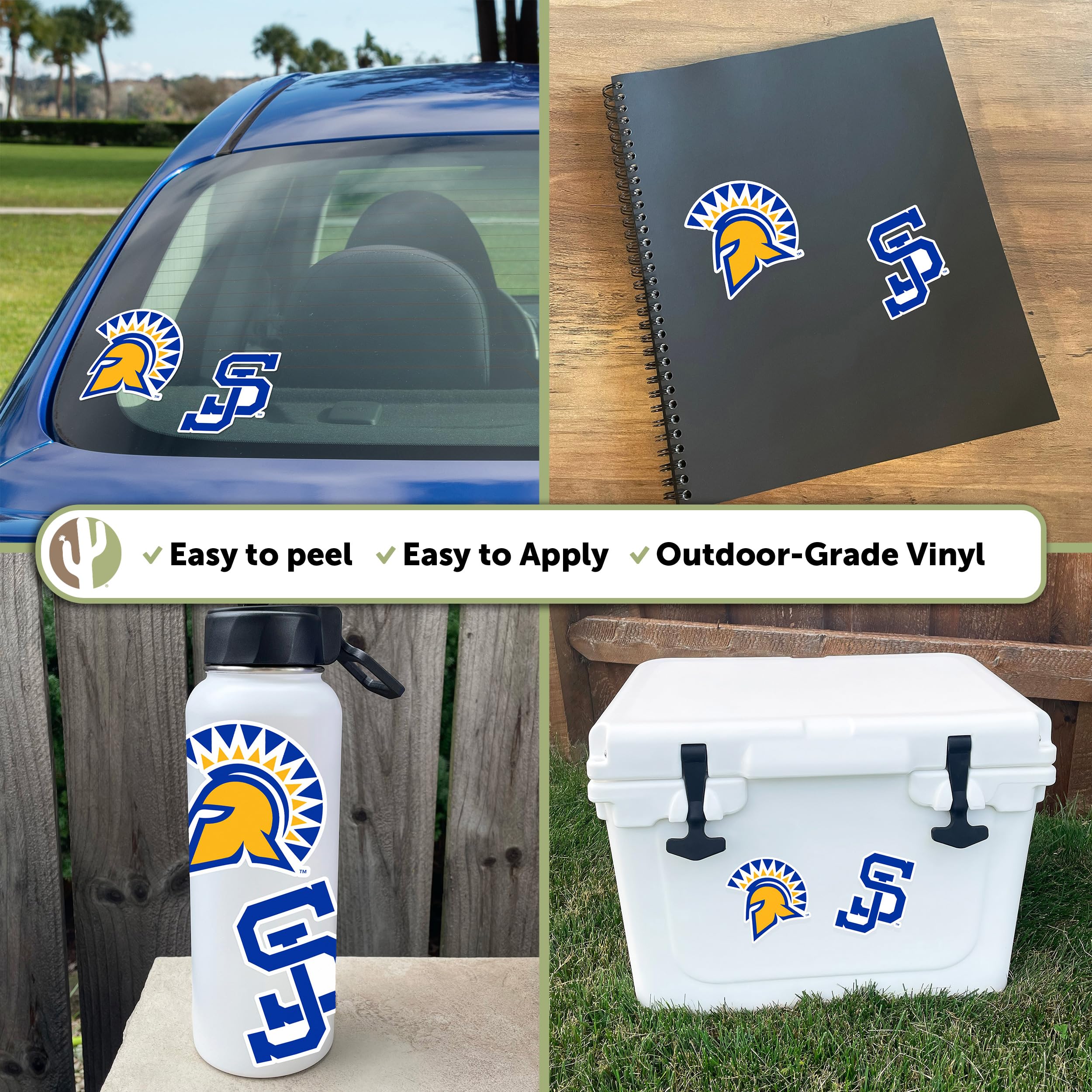 San Diego State University NCAA Sticker Sheet – Officially Licensed Vinyl Decals, 4" Set - View #8