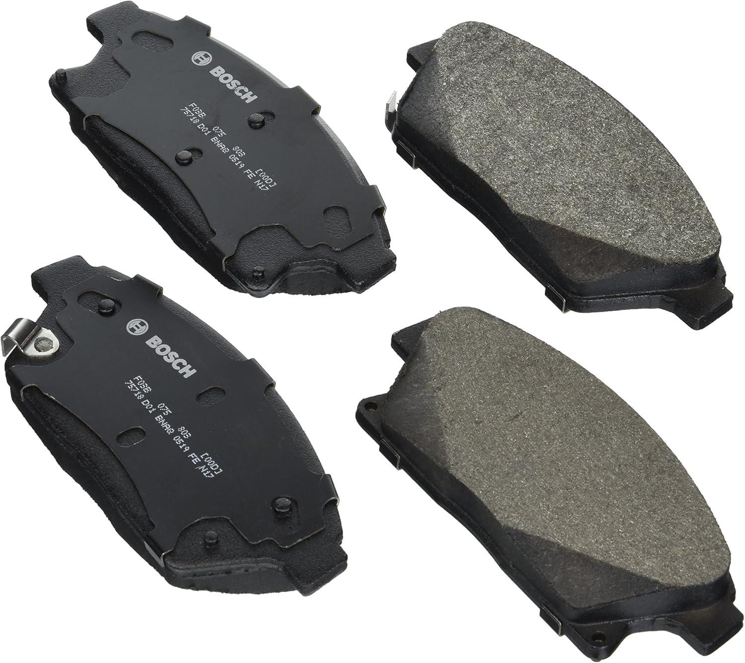 BOSCH BP1467 QuietCast Premium Semi-Metallic Disc Brake Pad Set - Compatible with Select Buick Encore, Verano; Cadillac ATS; Chevrolet Cruze, Orlando, Trax, Volt; FRONT