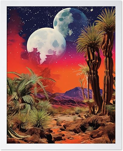 Miniatura 18 de Poster Master Póster del desierto – Impresión de flores retro – Arte creativo surrealista – Estilo moderno – Ilustración de cactus – Obra de arte