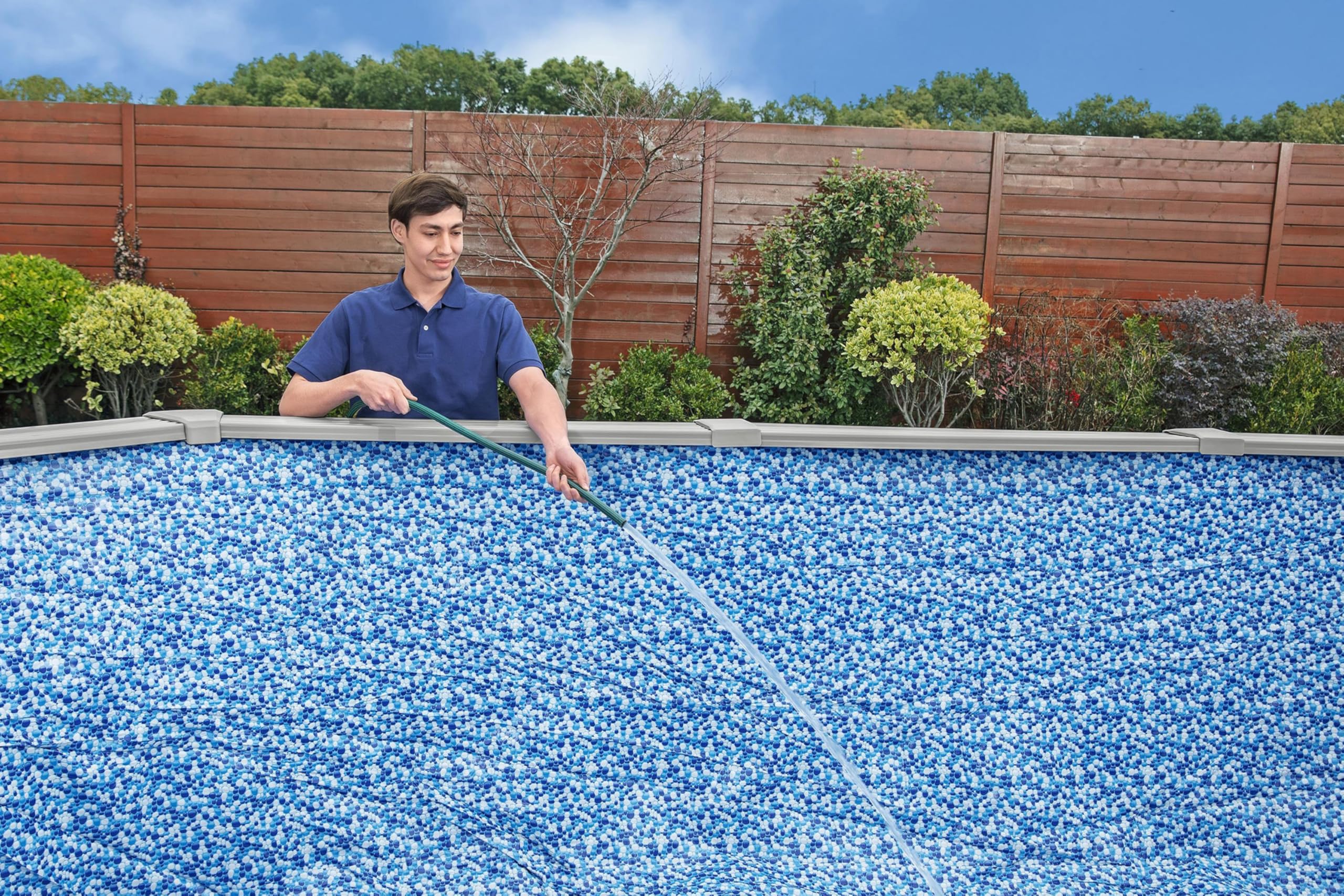 Bestway Hydrium 500 x 366 x 122 cm Ovaler Aufstellpool mit Stahlwand