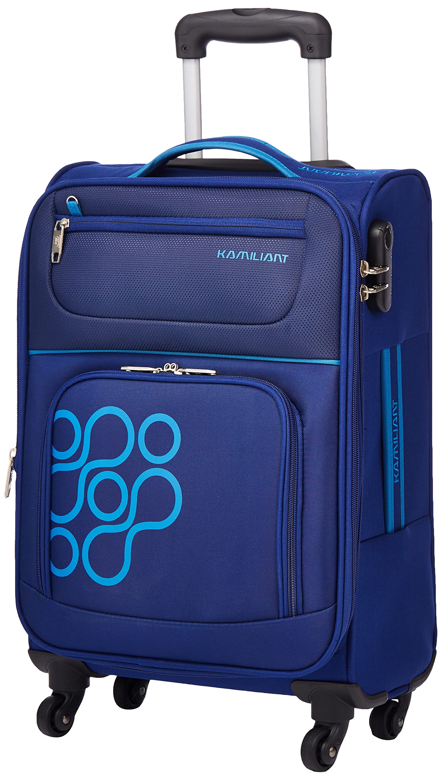 Kamiliant by American Tourister Koti Softside Spinner Luggage with 3 digit Number Lock