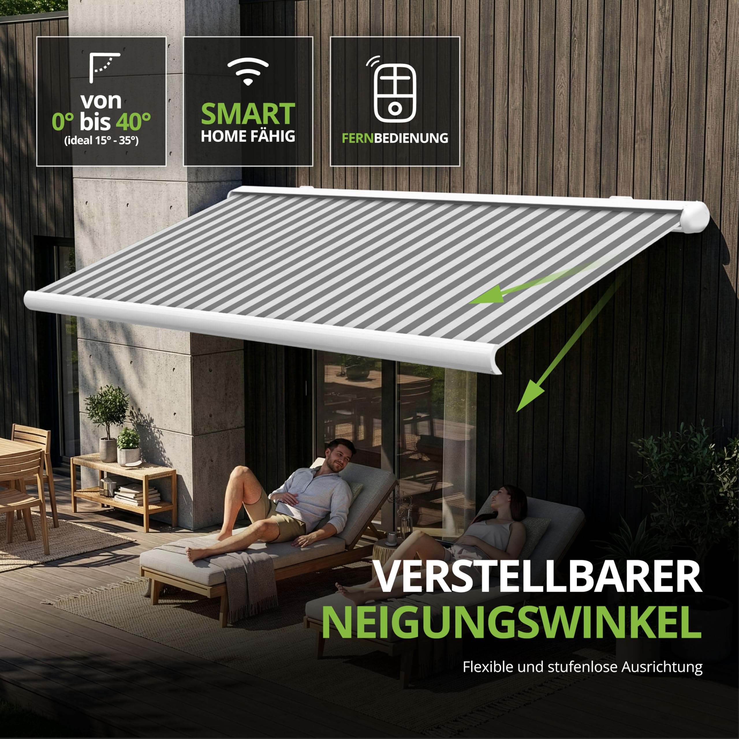 Amazon.de: Eclipse Vollkassettenmarkise Premium elektrisch 3x2,5m Markise  Balkon Terrassenberdachung Kassettenmarkise Gelenkarm Polyacryltuch  UV-Schutz 50+ Smarthome-fhiger Dooya Motor, Markisentuch: Sand