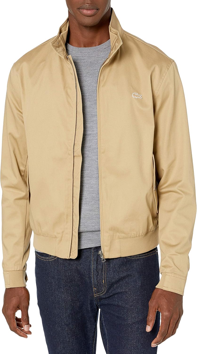 Lacoste Mens Lightweight Twill Harrington Jacket Philippines Ubuy