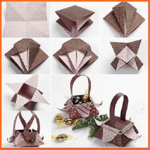 DIY Paper Origami Gift Box Lid Instructions