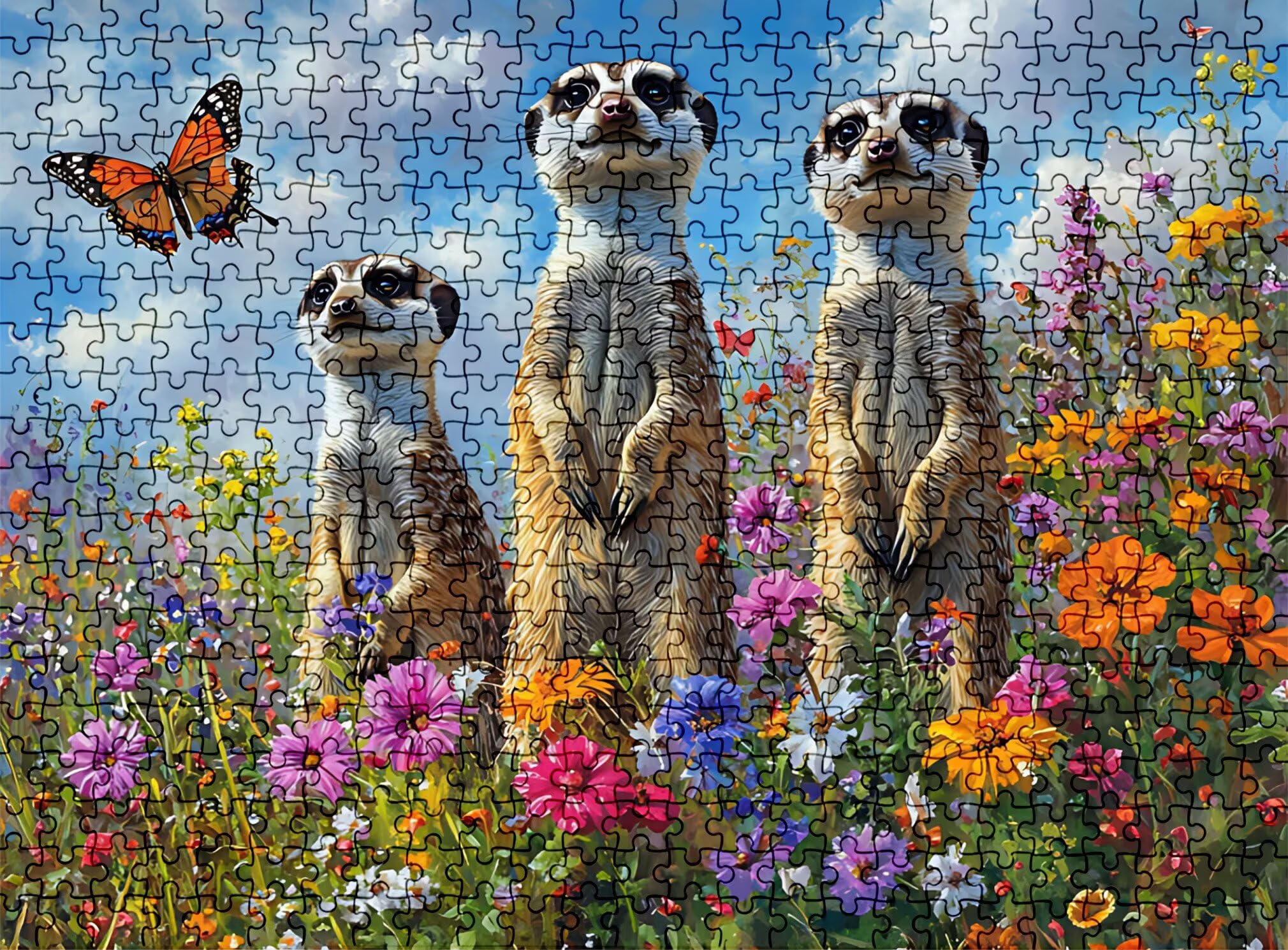 Puzzle 1500 elementów, drewniane puzzle dla dorosłych – Impossible Puzzle 87 x 57 cm niffy gra myśleniowa i łamigłówka dla kobiet i mężczyzn, gra rodzinna, dekoracja domu, prezent dla kobiet
