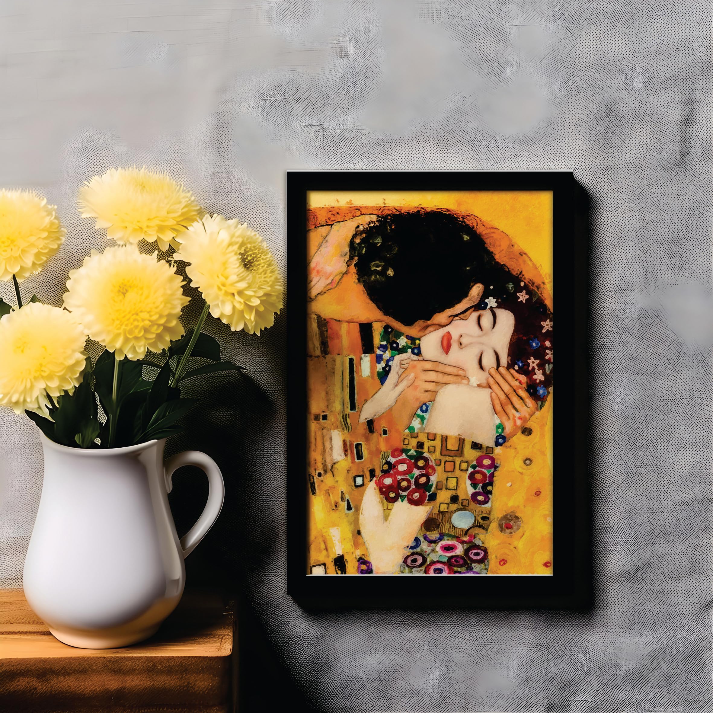 Papel De Arroz 'The Kiss' (El Beso) De Gustav Klimt – 29x40cm Para Decoupage Y Manualidades – 100% Natural Y Libre De Ácidos – Craft Kreatively